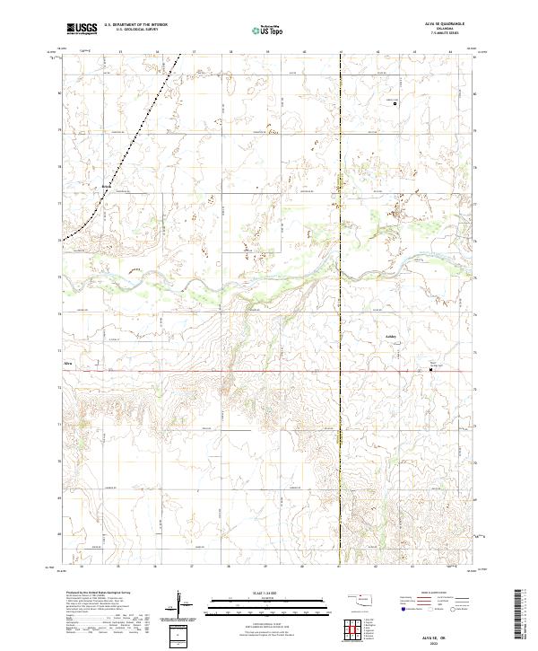 Alva SE topographic map thumbnail