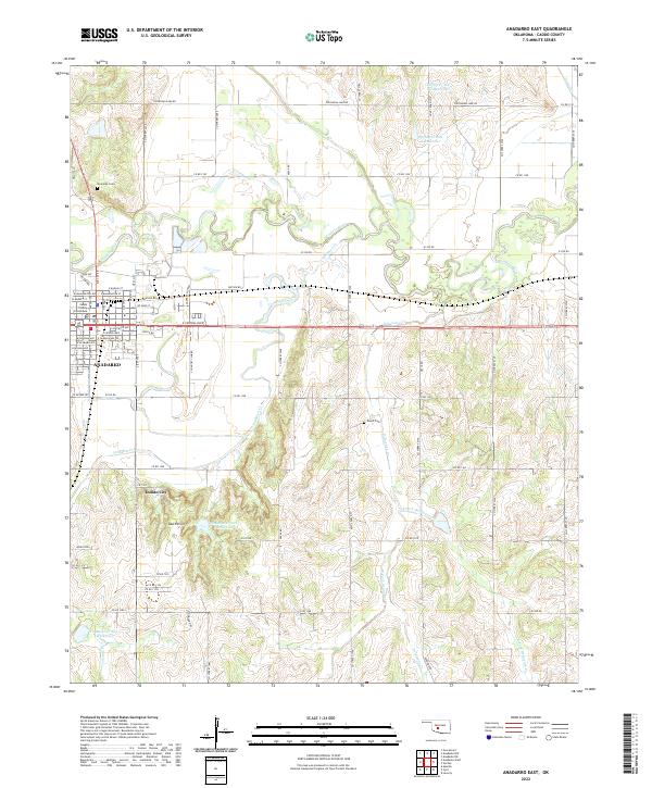 Anadarko East topographic map thumbnail
