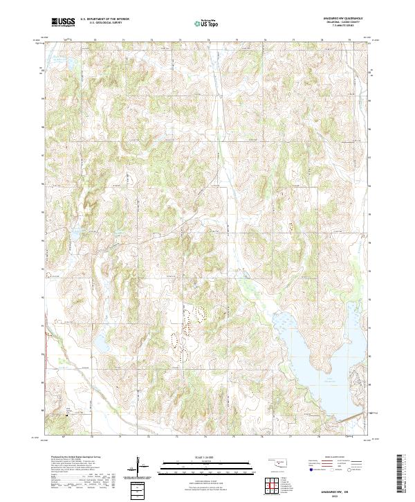 Anadarko NW topographic map thumbnail