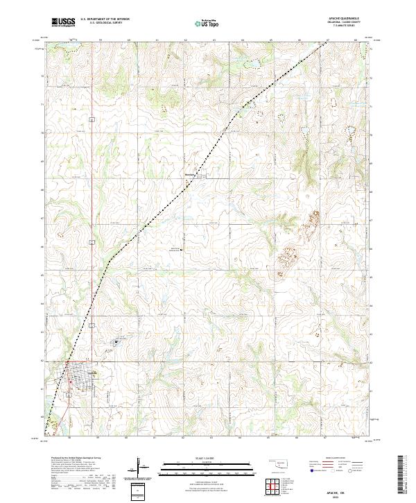 Apache topographic map thumbnail