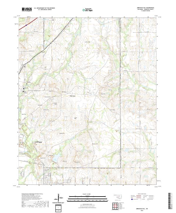 Arbuckle Hill topographic map thumbnail
