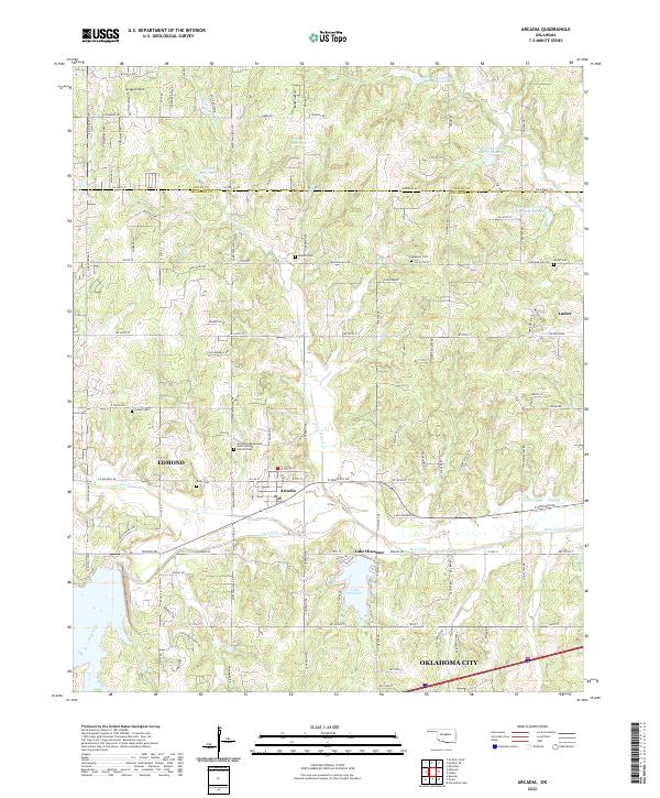 Arcadia topographic map thumbnail