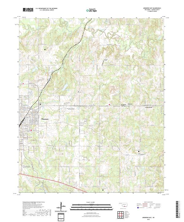 Ardmore East topographic map thumbnail