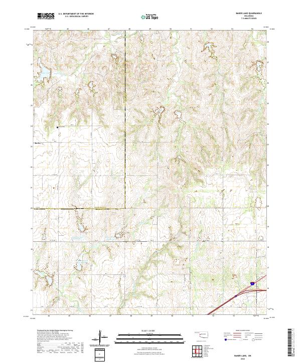 Baker Lake topographic map thumbnail