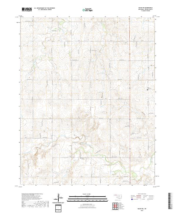 Balko NE topographic map thumbnail