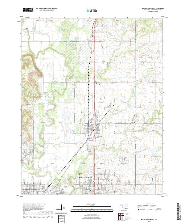 Bartlesville North topographic map thumbnail