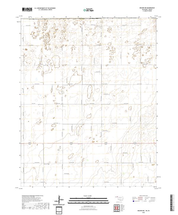 Beaver NW topographic map thumbnail