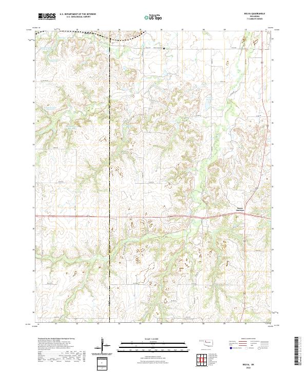 Belva topographic map thumbnail