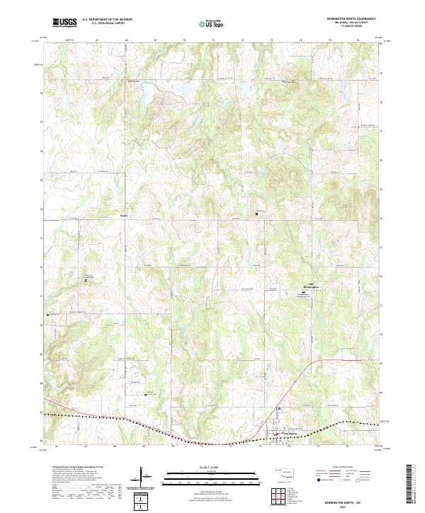 Bennington North topographic map thumbnail