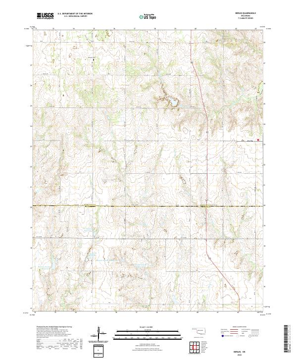Berlin topographic map thumbnail