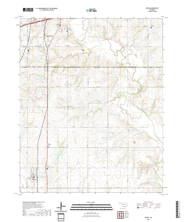 Bessie topographic map thumbnail