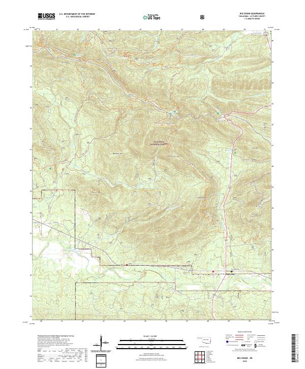 Big Cedar topographic map thumbnail