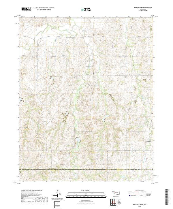 Big Kiowa Creek topographic map thumbnail