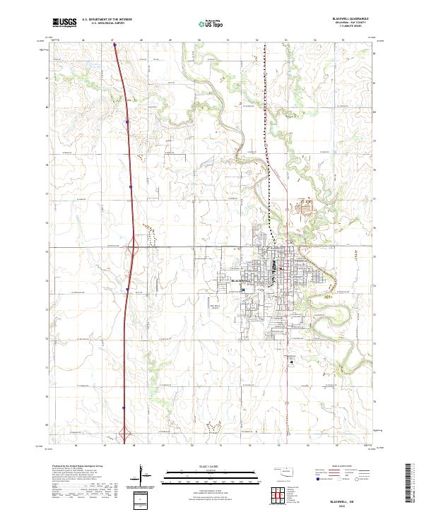 Blackwell topographic map thumbnail