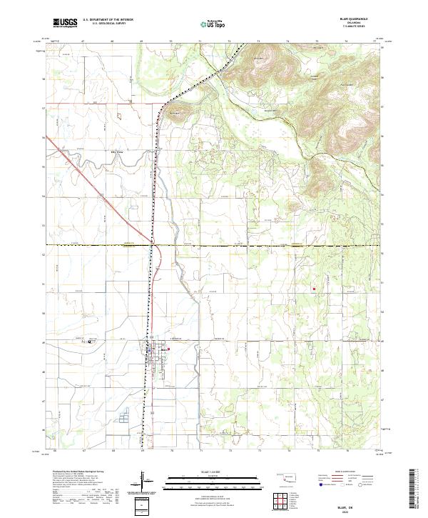 Blair topographic map thumbnail