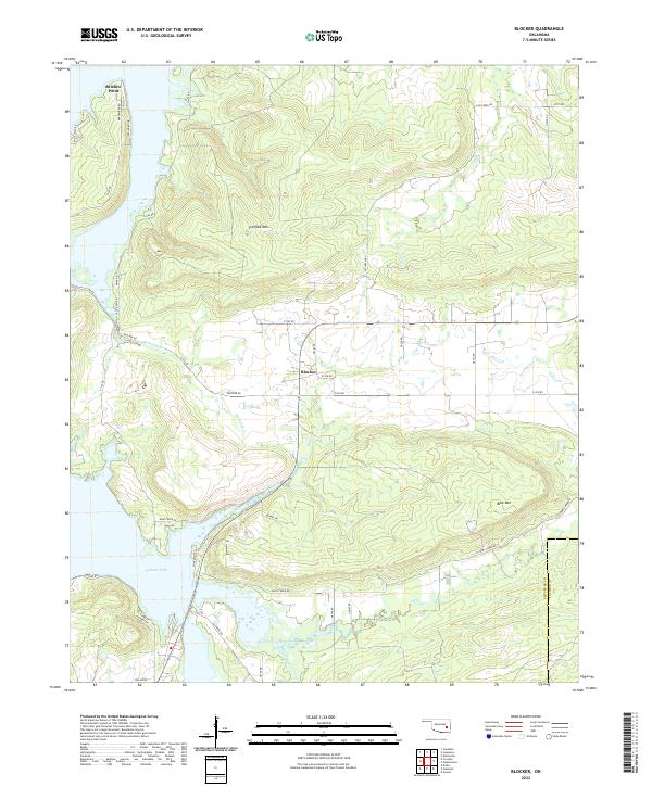 Blocker topographic map thumbnail