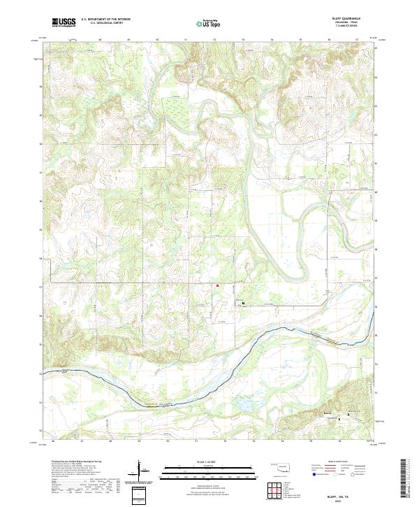 Bluff topographic map thumbnail