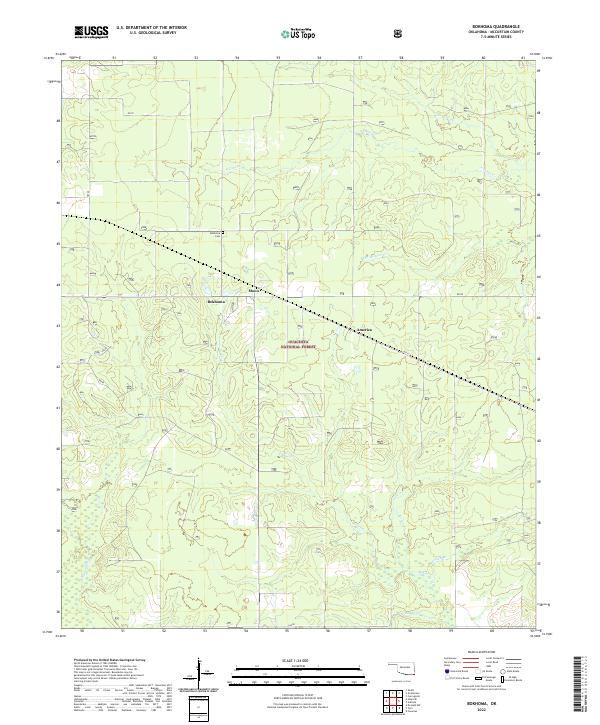 Bokhoma topographic map thumbnail