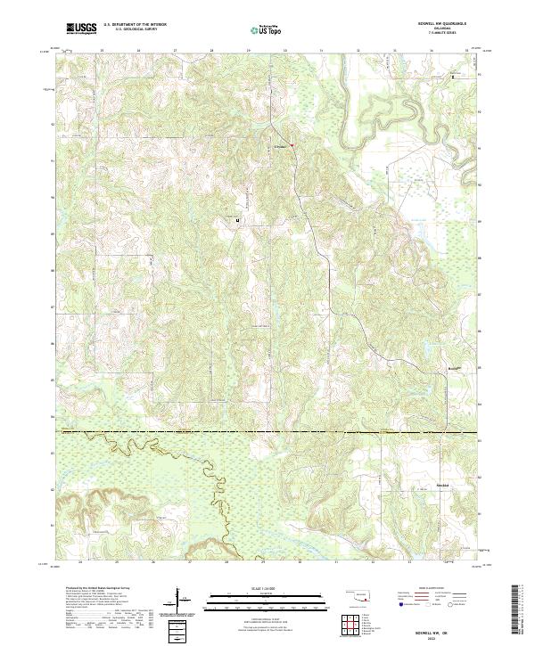 Boswell NW topographic map thumbnail