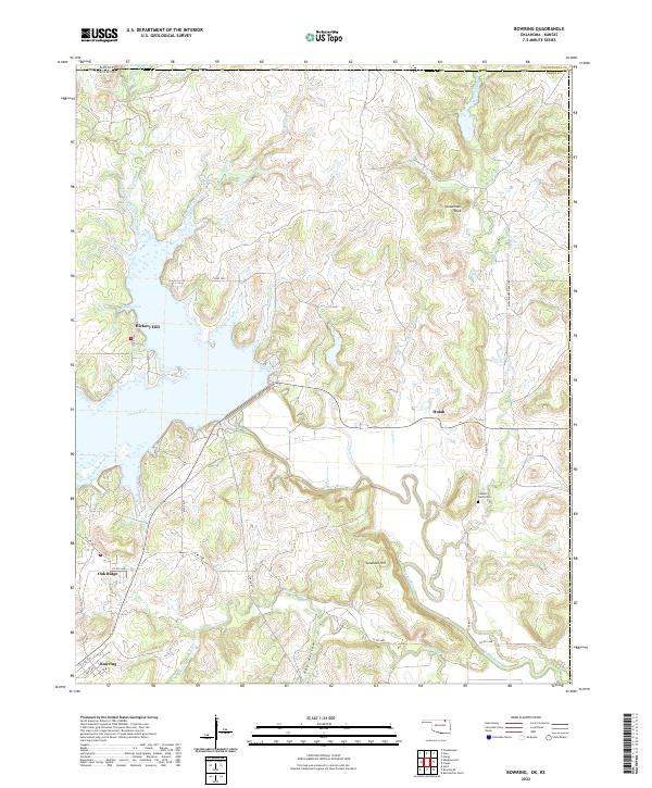 Bowring topographic map thumbnail