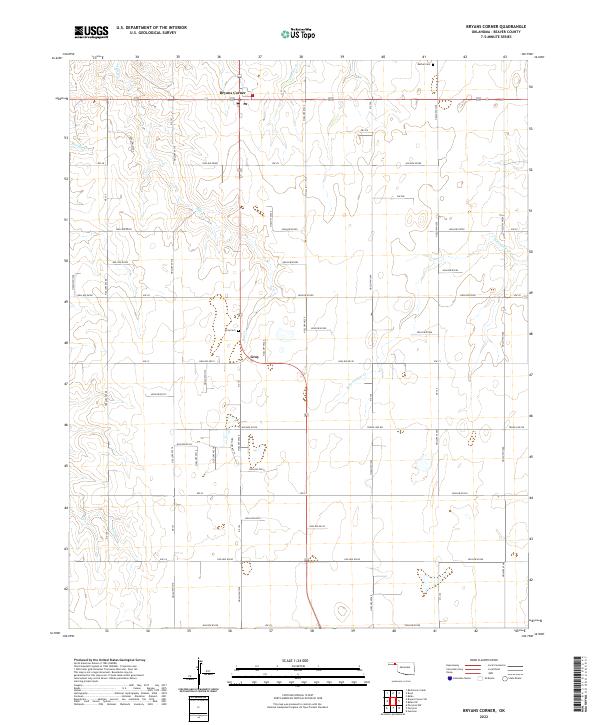 Bryans Corner topographic map thumbnail