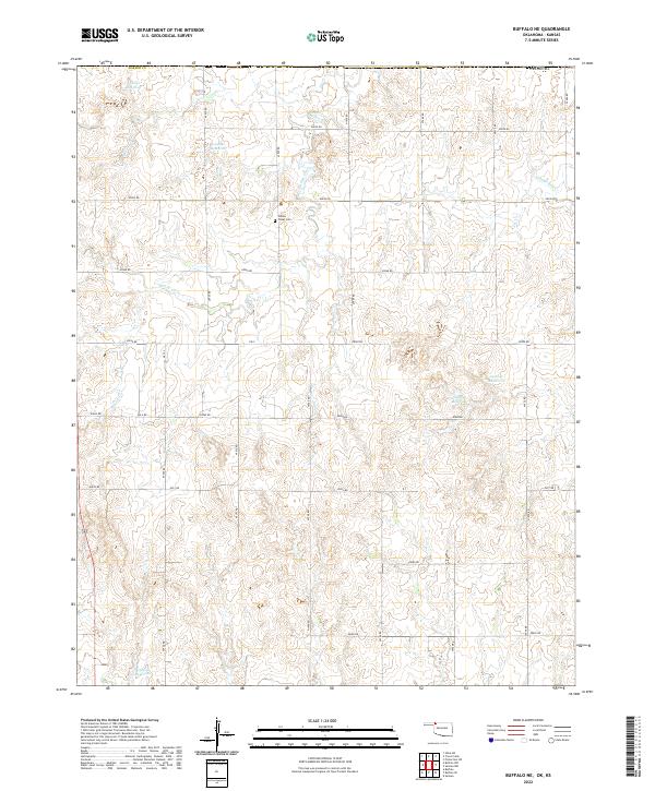 Buffalo NE topographic map thumbnail