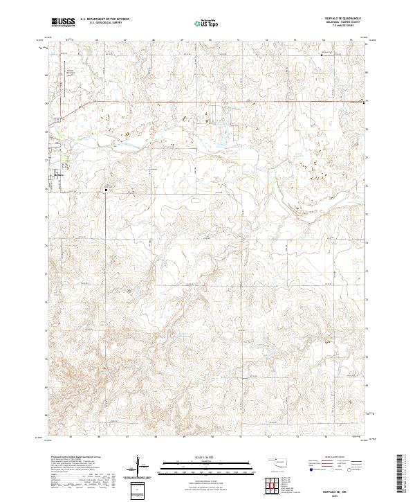 Buffalo SE topographic map thumbnail
