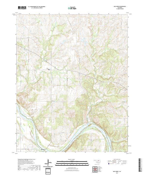 Bug Creek topographic map thumbnail