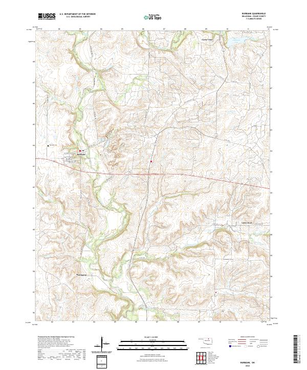 Burbank topographic map thumbnail