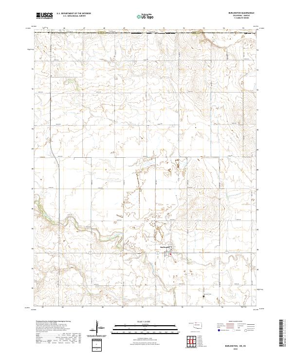 Burlington topographic map thumbnail