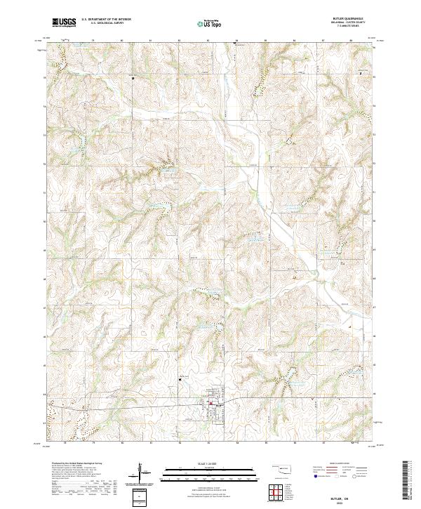 Butler topographic map thumbnail