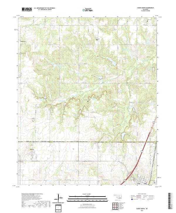 Caddo North topographic map thumbnail