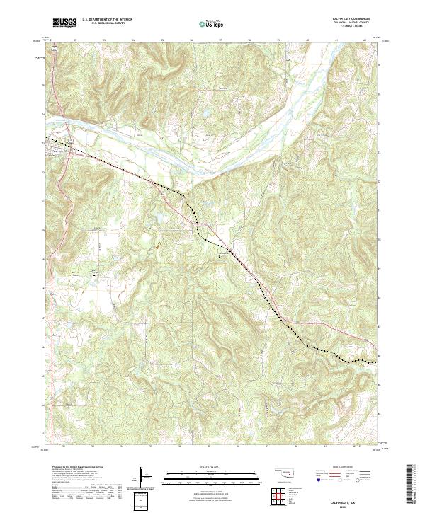 Calvin East topographic map thumbnail