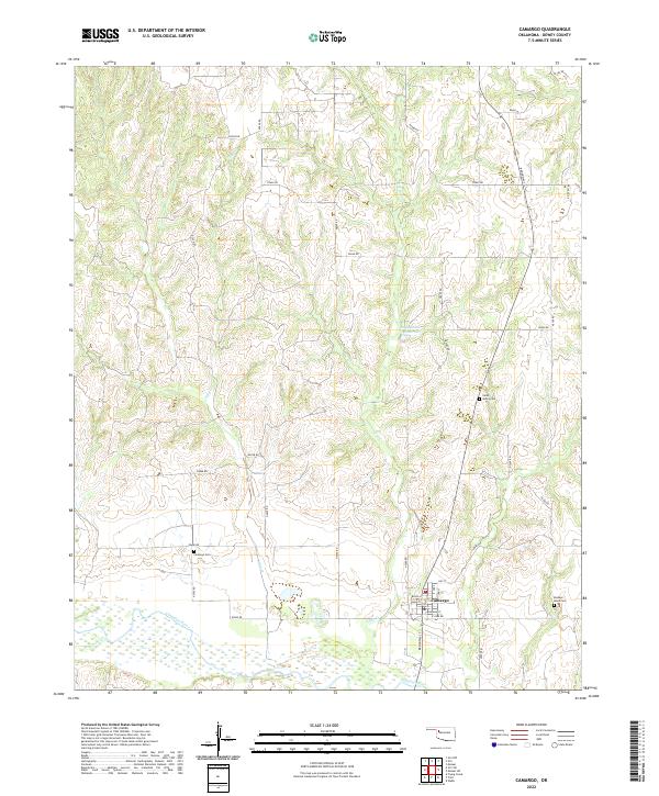 Camargo topographic map thumbnail