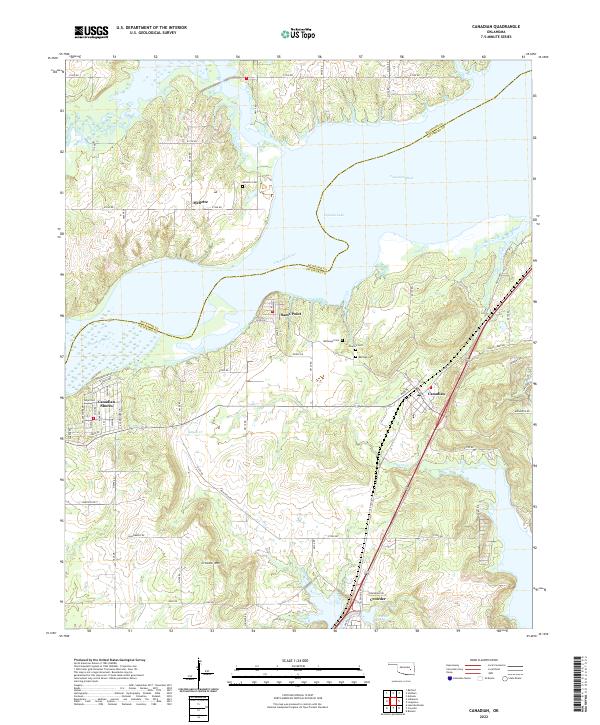 Canadian topographic map thumbnail