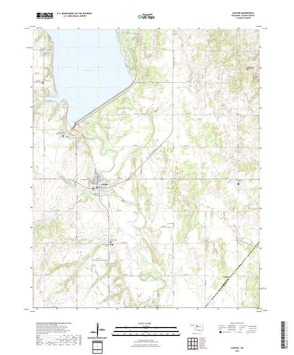 Canton topographic map thumbnail