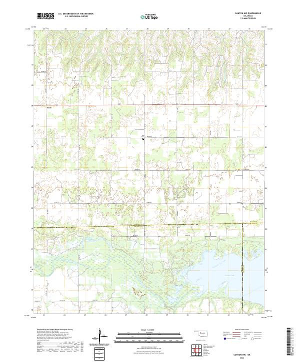 Canton NW topographic map thumbnail