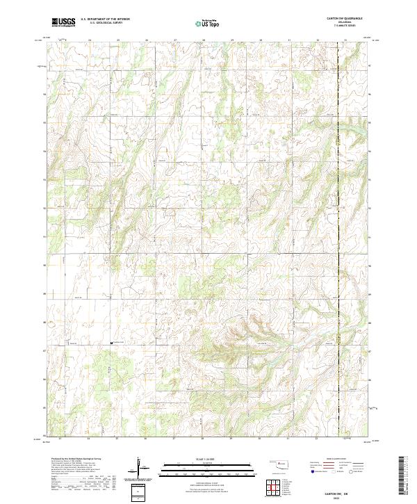 Canton SW topographic map thumbnail