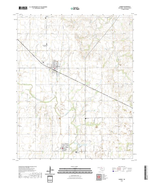Carmen topographic map thumbnail