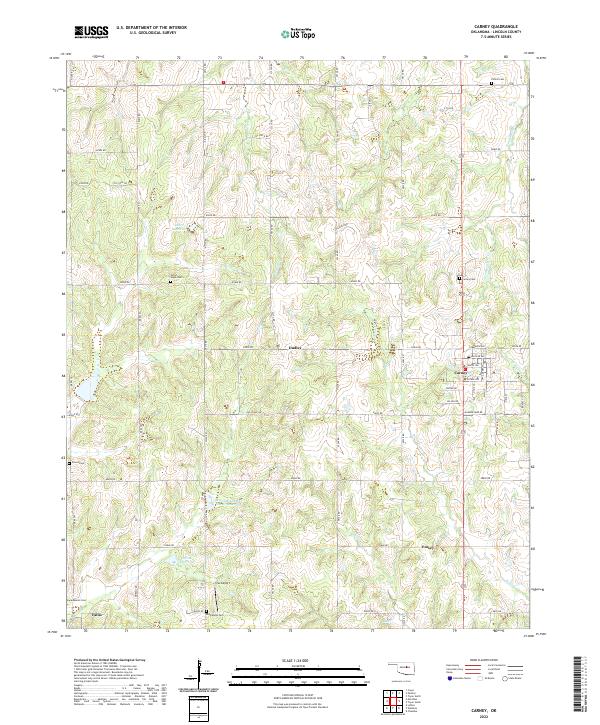Carney topographic map thumbnail