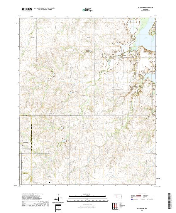 Carpenter topographic map thumbnail