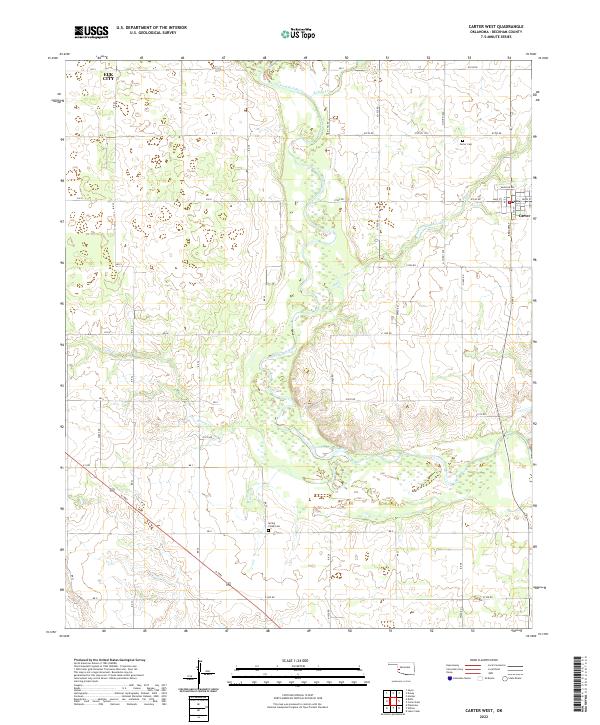 Carter West topographic map thumbnail