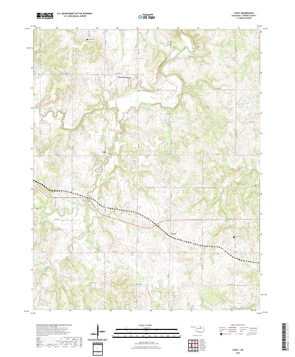 Casey topographic map thumbnail