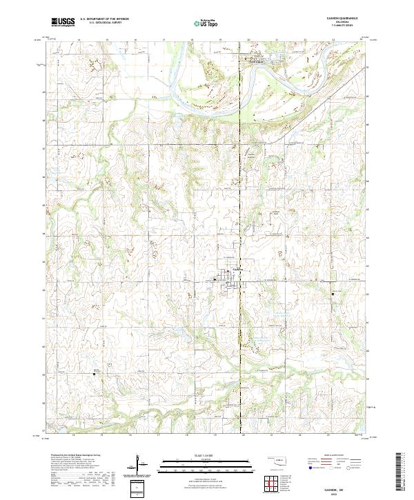 Cashion topographic map thumbnail