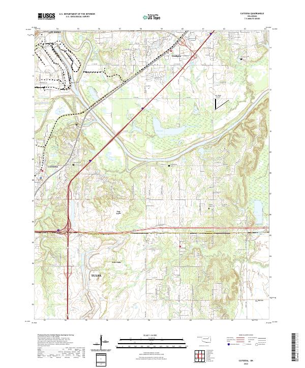 Catoosa topographic map thumbnail
