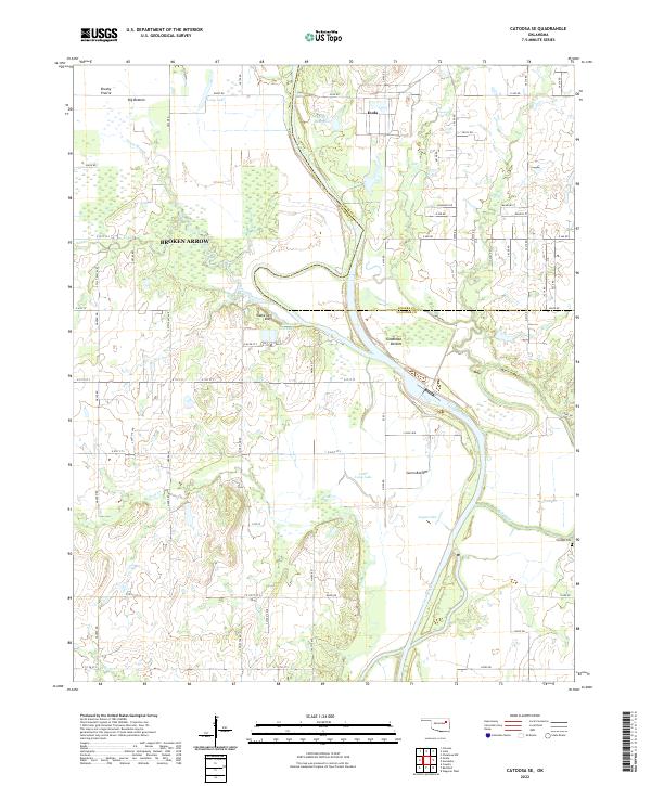 Catoosa SE topographic map thumbnail