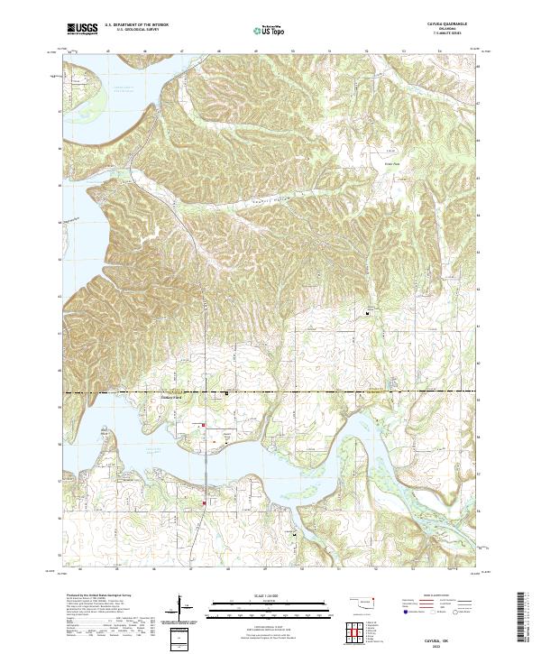 Cayuga topographic map thumbnail