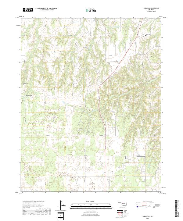 Cedardale topographic map thumbnail
