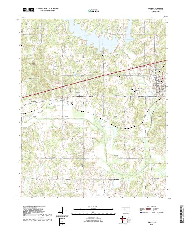 Chandler topographic map thumbnail