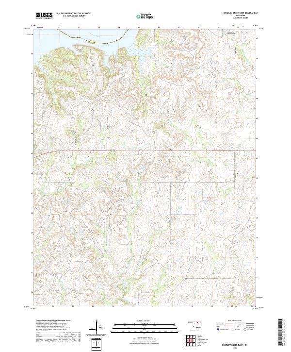 Charley Creek East topographic map thumbnail